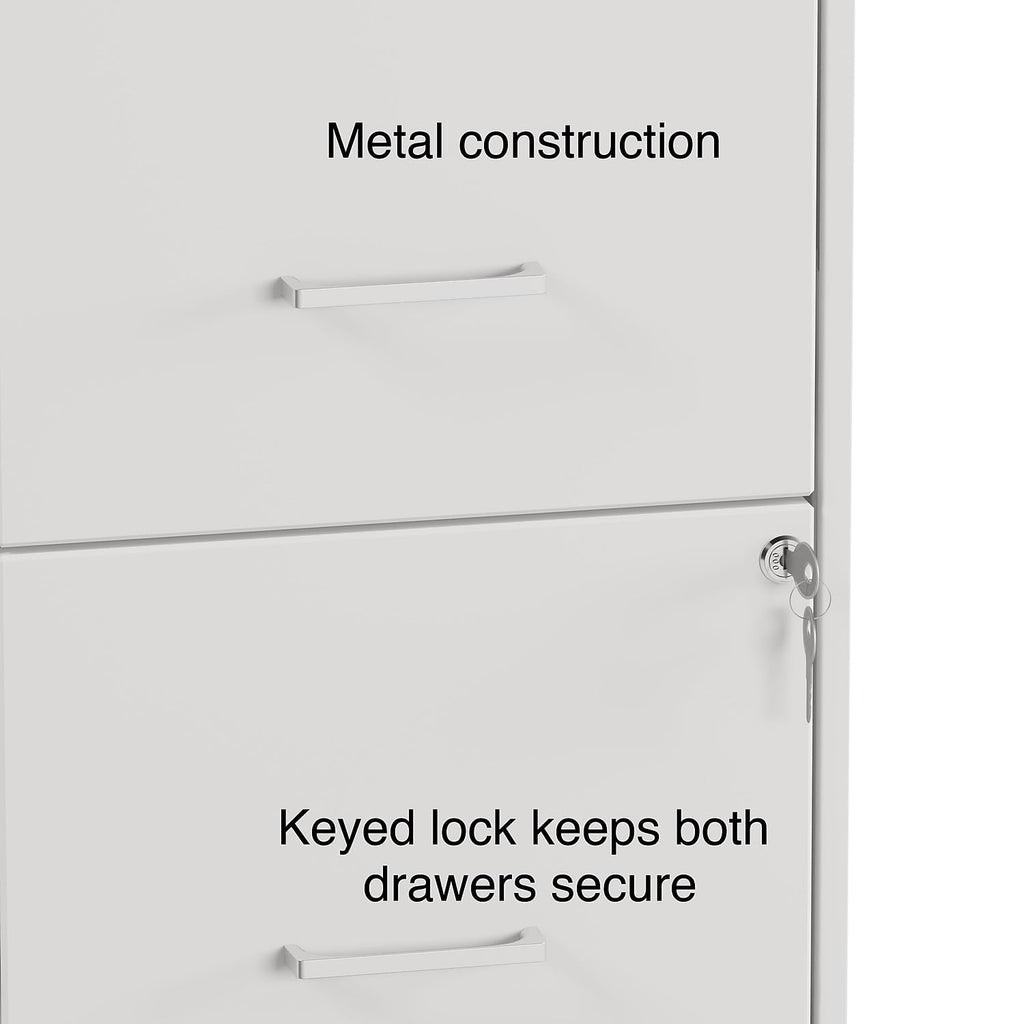 2 Drawer Letter Size Lockable File Cabinet W162321