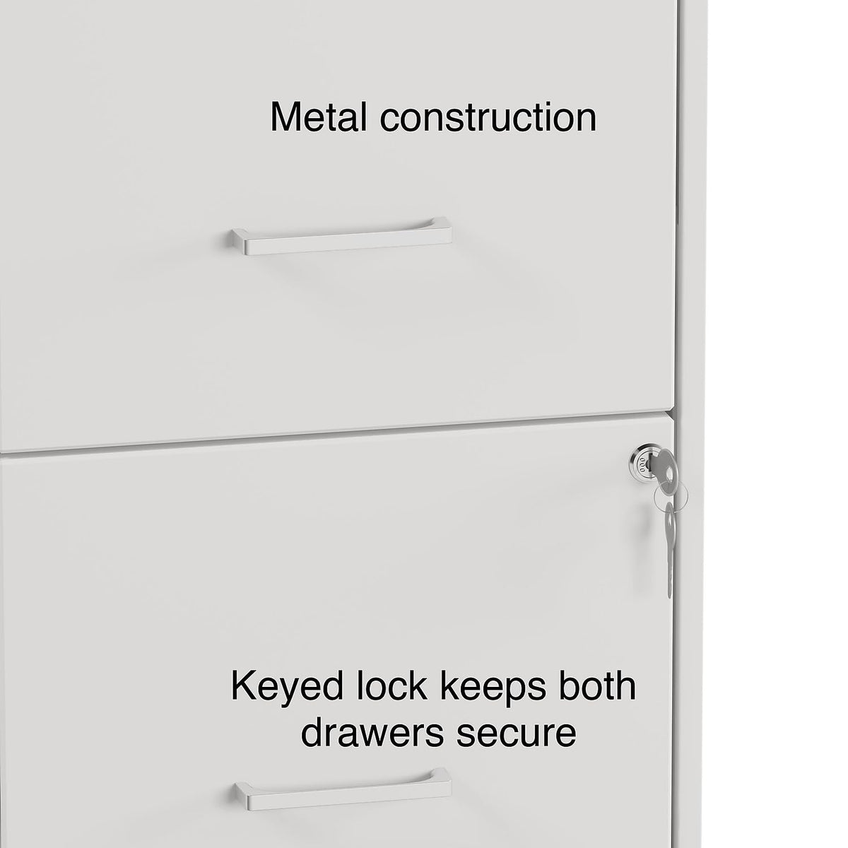 2 Drawer Letter Size Lockable File Cabinet W162321