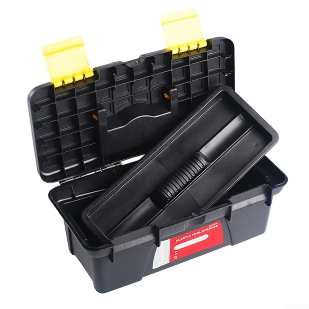 10-Inch Two-Layer Plastic Toolbox with Secure Latch H14318