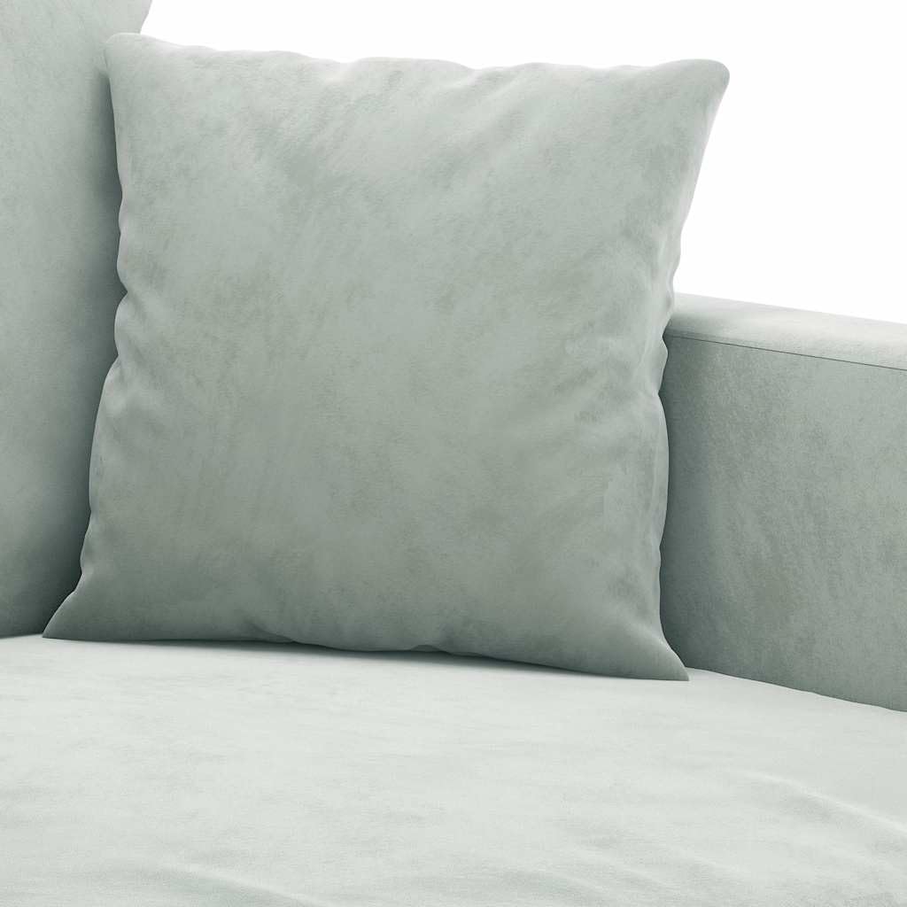 Light Gray Velvet 2-Seater Sofa R75272