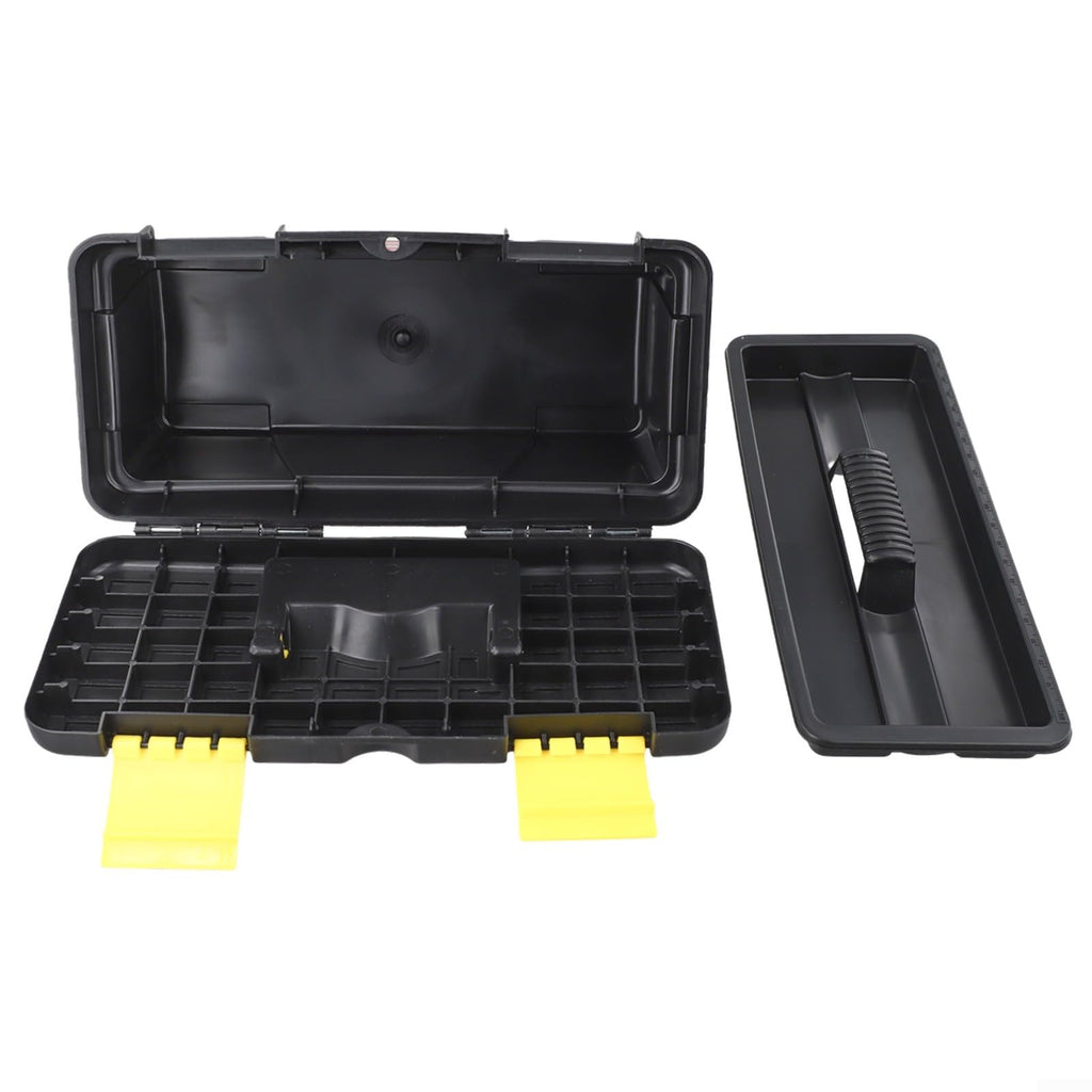 10-Inch Two-Layer Plastic Toolbox with Secure Latch H14318