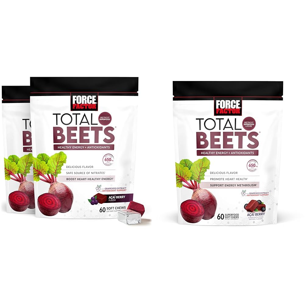 Beetroot Soft Chews 120 Count 2-Pack & 60 Count S7332