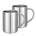 400ml Insulated Stainless Steel Coffee Mug Set of 2 O317