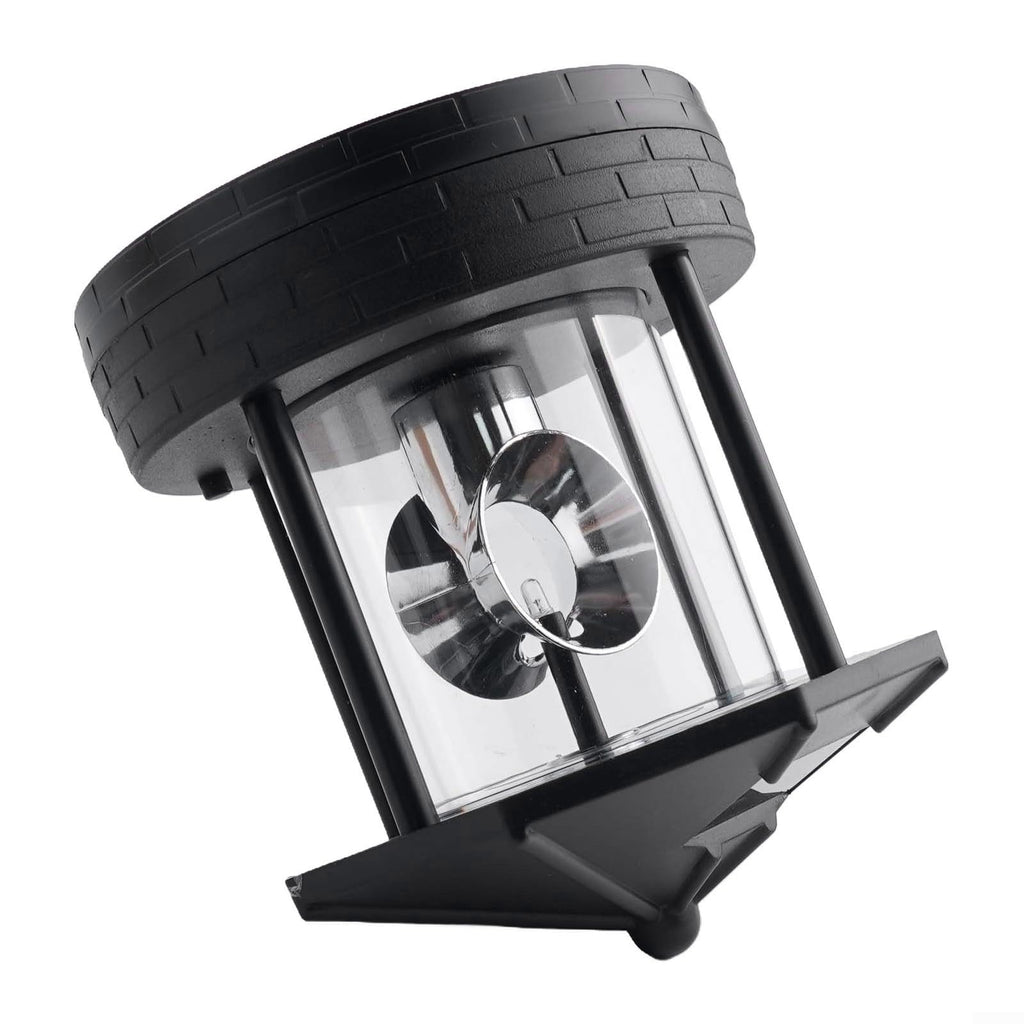 Black Solar Lighthouse Lawn Light A268