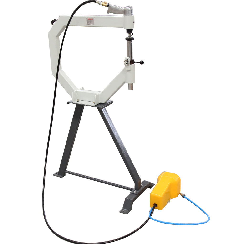 19.6" Throat Pneumatic Planishing Hammer with Steel Frame Stand & Foot Pedal A113