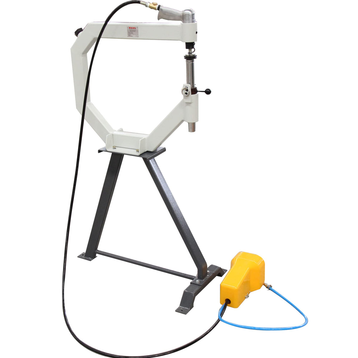 19.6" Throat Pneumatic Planishing Hammer with Steel Frame Stand & Foot Pedal A113