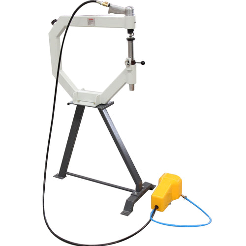 19.6" Throat Pneumatic Planishing Hammer with Steel Frame Stand & Foot Pedal A113