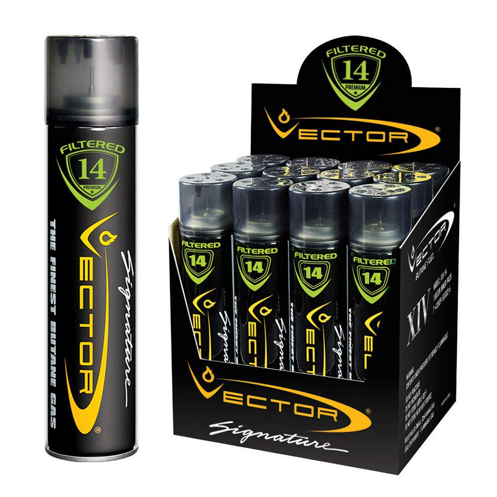 14x Filtered Premium Refined Butane Gas Refill 320mL 12 Cans H958