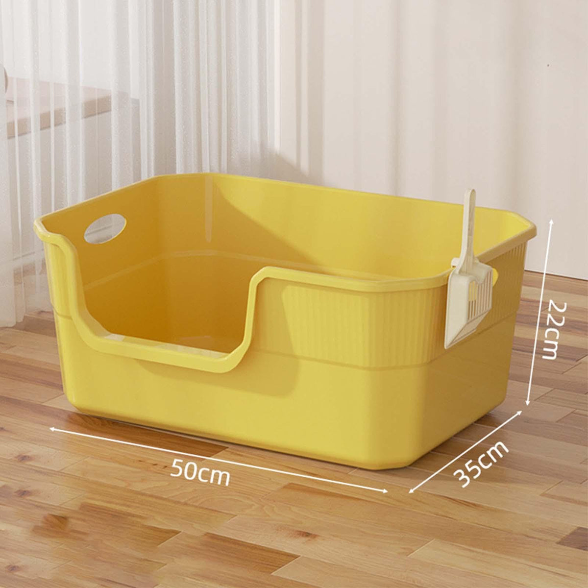 Open Top Cat Litter Tray with Frame PP X74341