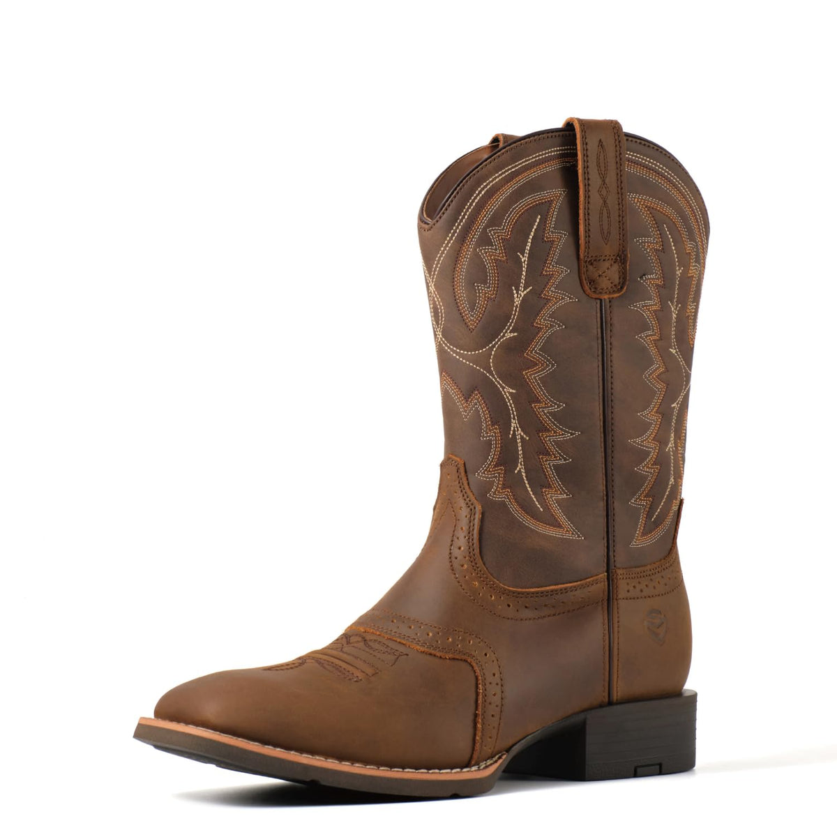 Western Cowboy Boots Square Toe with Embroidery P180