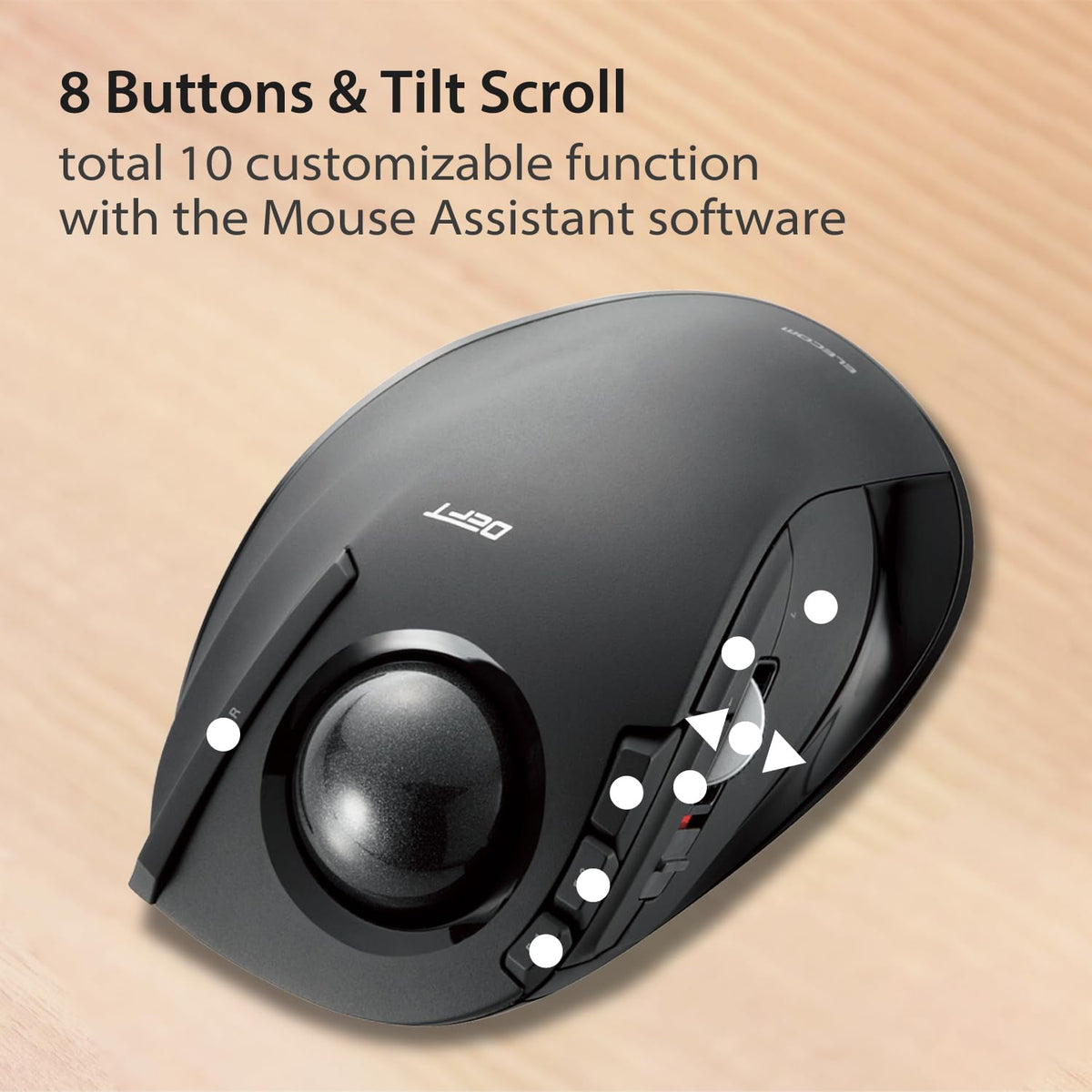 Wireless Ergonomic Trackball Mouse Z649502