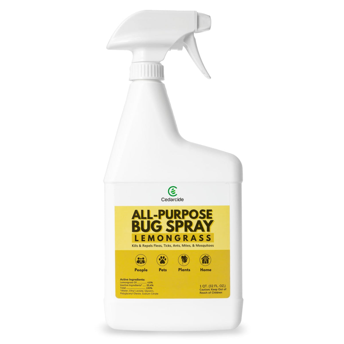 Natural Essential Oils Bug Spray Lemongrass Quart Q7820