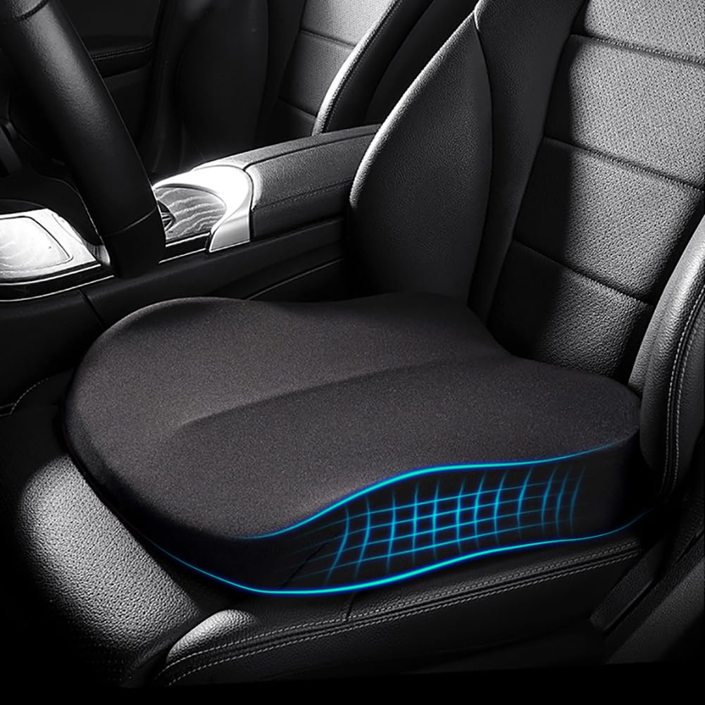 Black Memory Foam Car Seat Cushion P83948