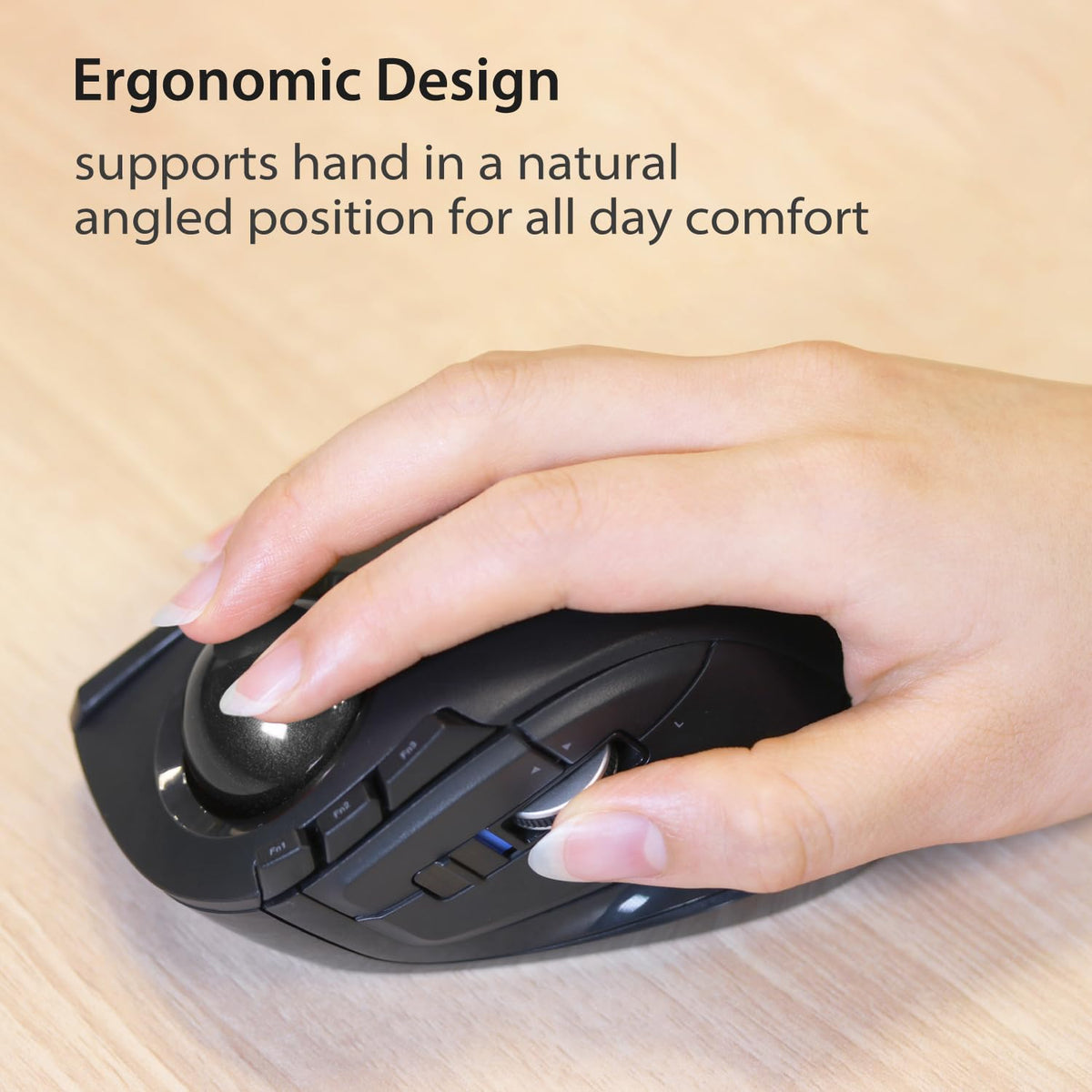 Wireless Ergonomic Trackball Mouse Z649502