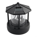 Black Solar Lighthouse Lawn Light A268