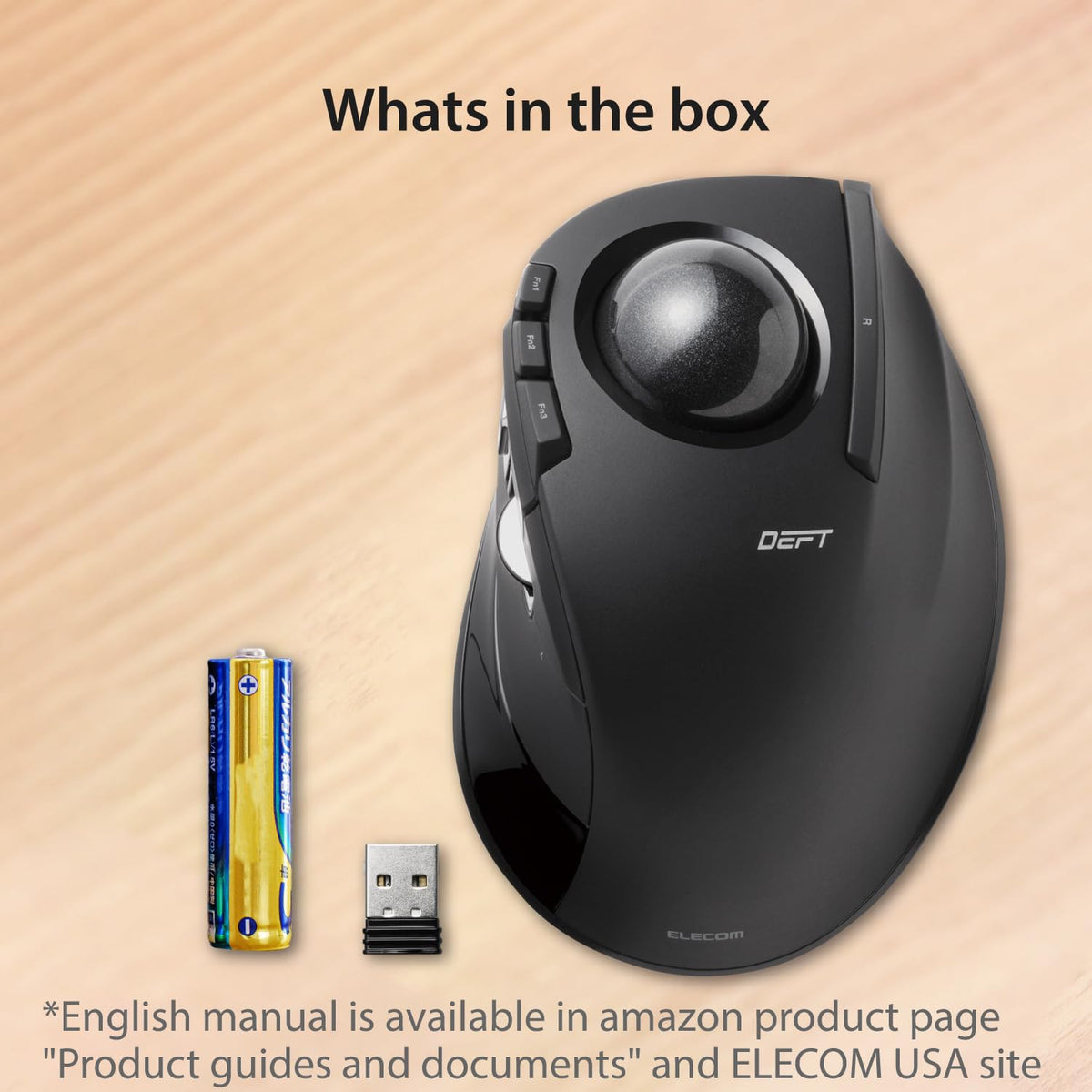 Wireless Ergonomic Trackball Mouse Z649502