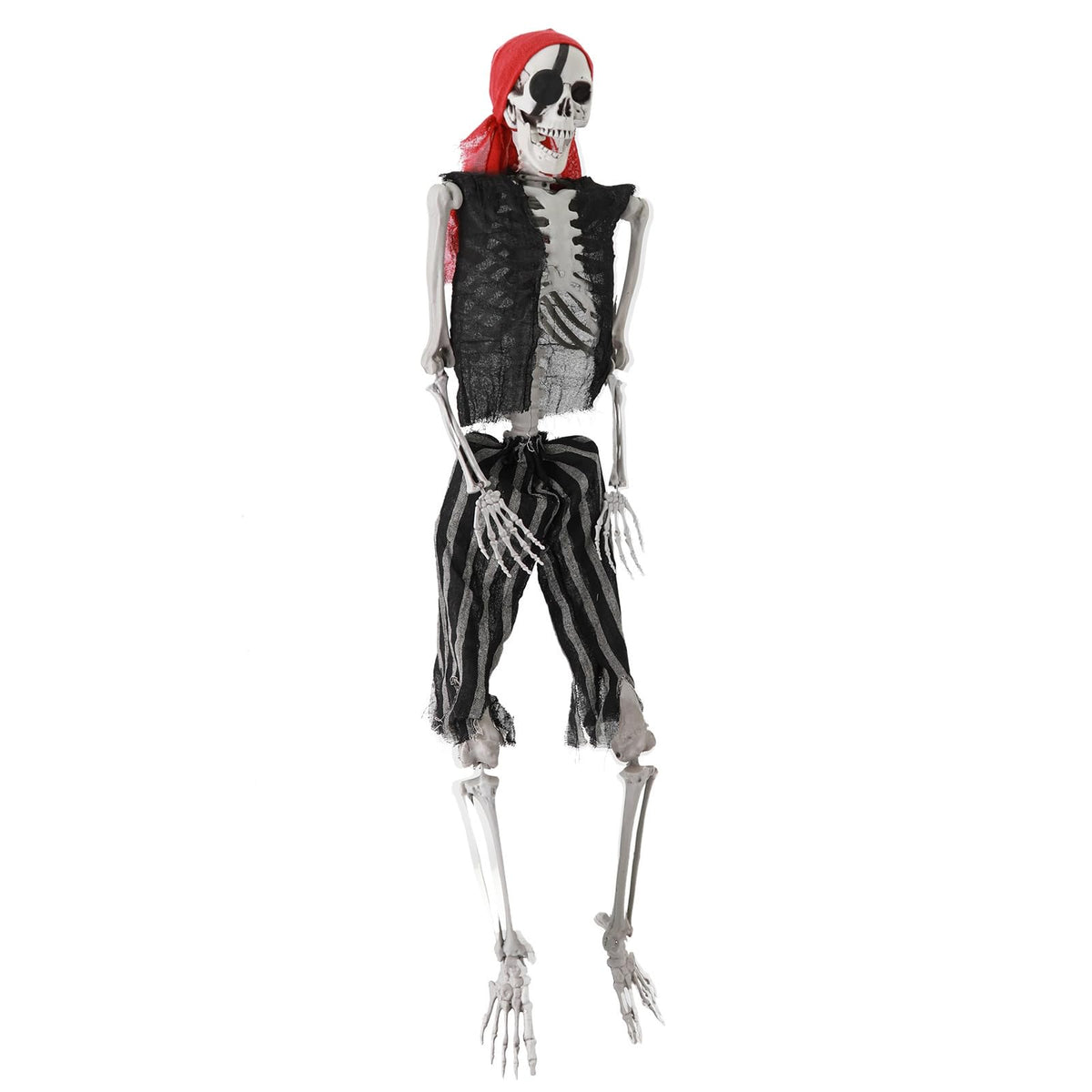 5.4Ft Posable Halloween Skeleton with Movable Joints H366