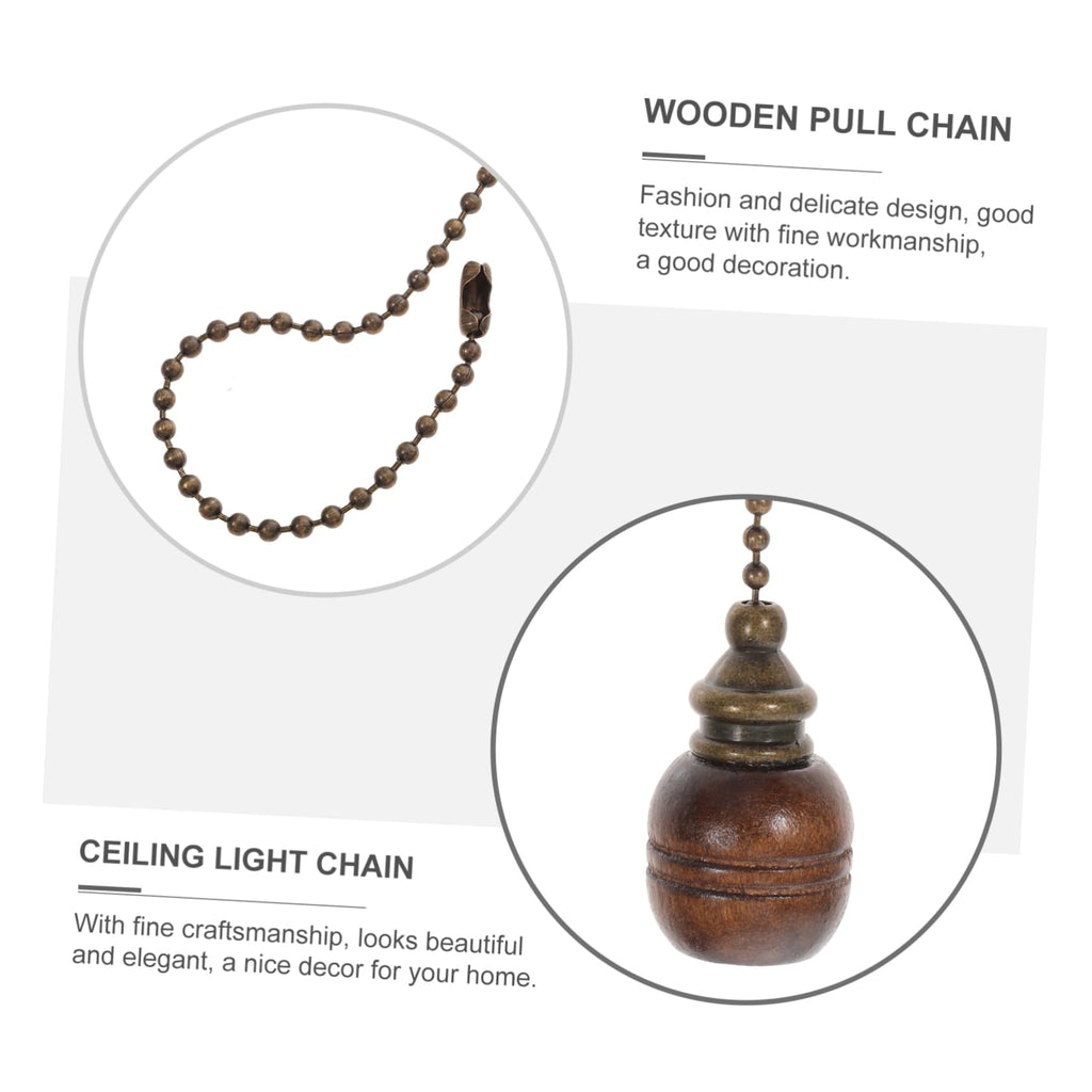 Wooden Ceiling Fan Pull Chain Set of 2 H658