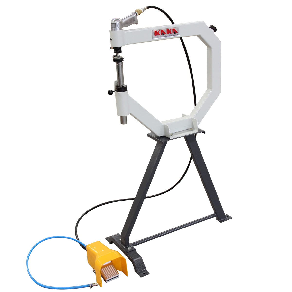 19.6" Throat Pneumatic Planishing Hammer with Steel Frame Stand & Foot Pedal A113