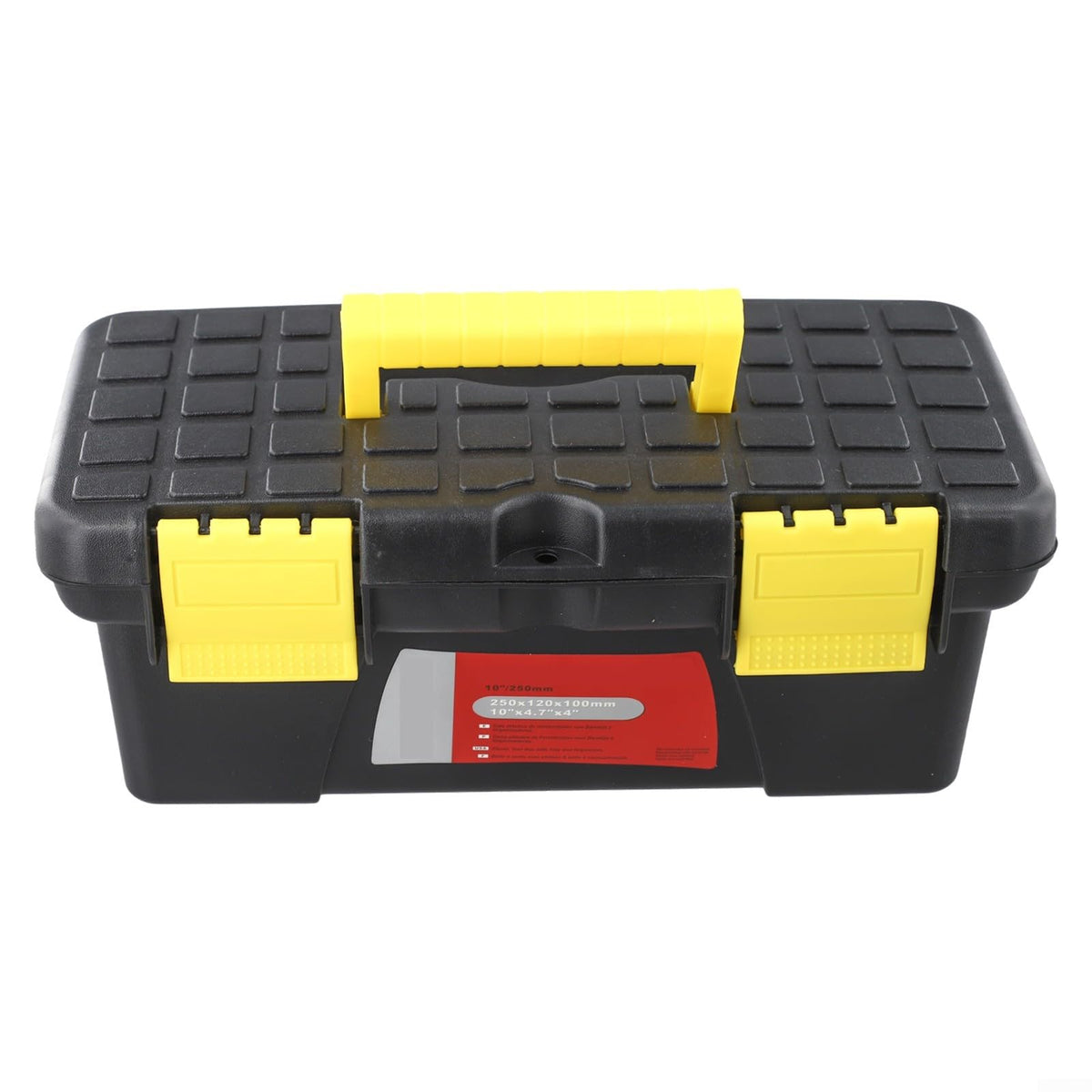 10-Inch Two-Layer Plastic Toolbox with Secure Latch H14318