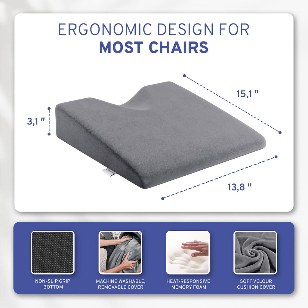 Memory Foam Wedge Seat Cushion I8483