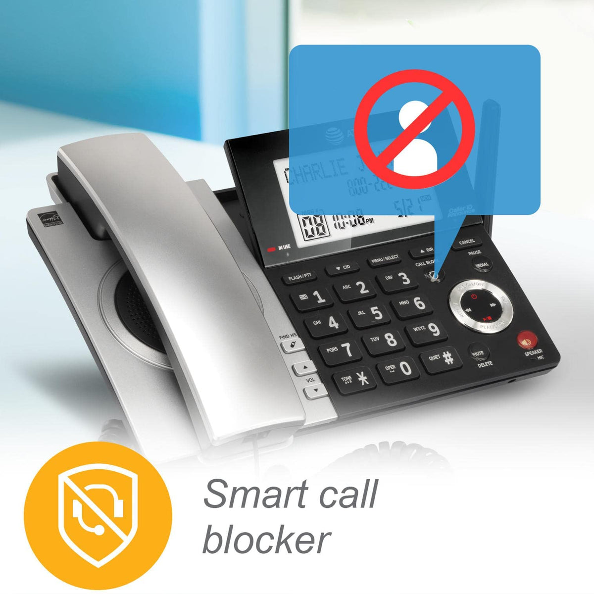 2-Handset Corded/Cordless Phone with Answering Machine D345023