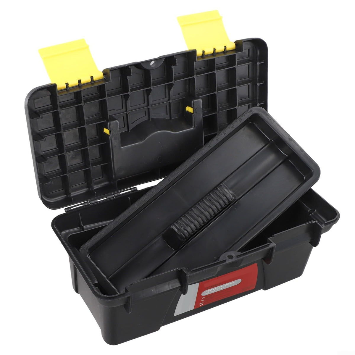 10-Inch Two-Layer Plastic Toolbox with Secure Latch H14318