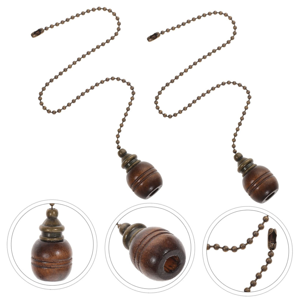 Wooden Ceiling Fan Pull Chain Set of 2 H658