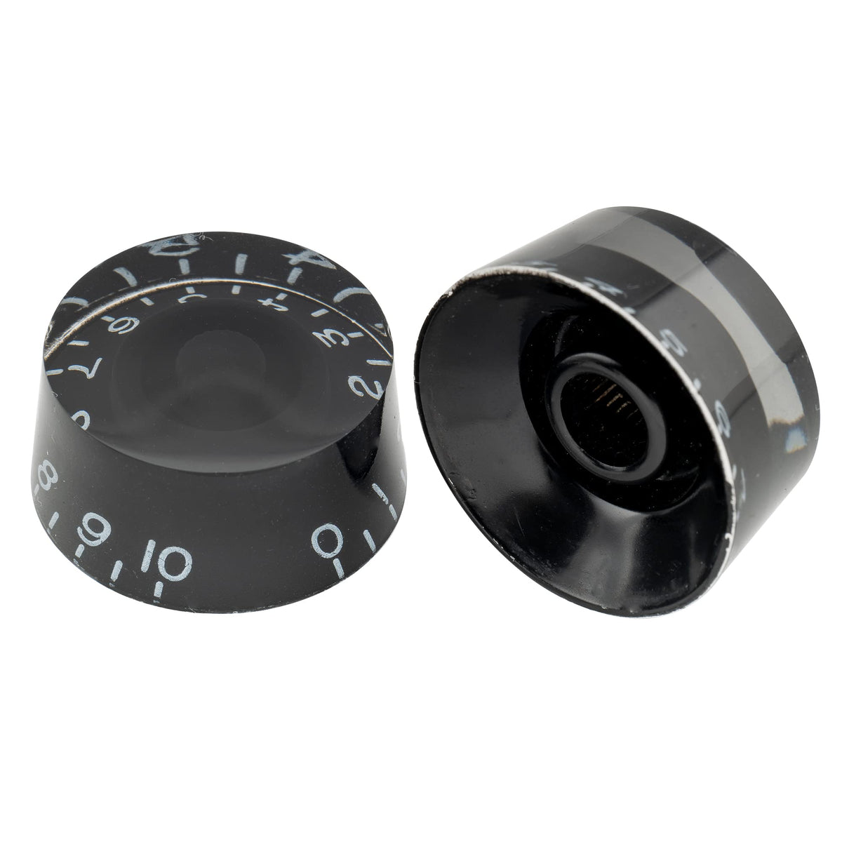 Black 4Pcs Guitar Knobs U5609