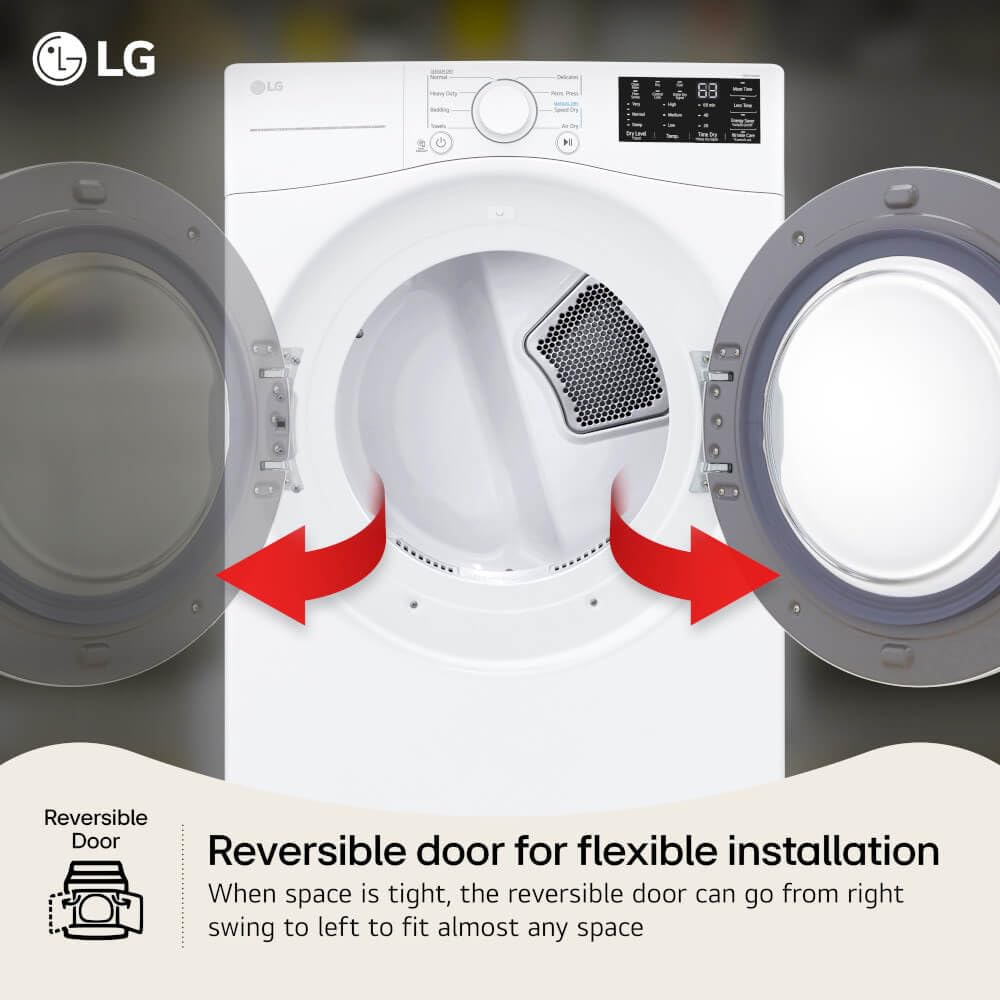 7.4 cu. ft. Vented Stackable Electric Dryer in White T755663