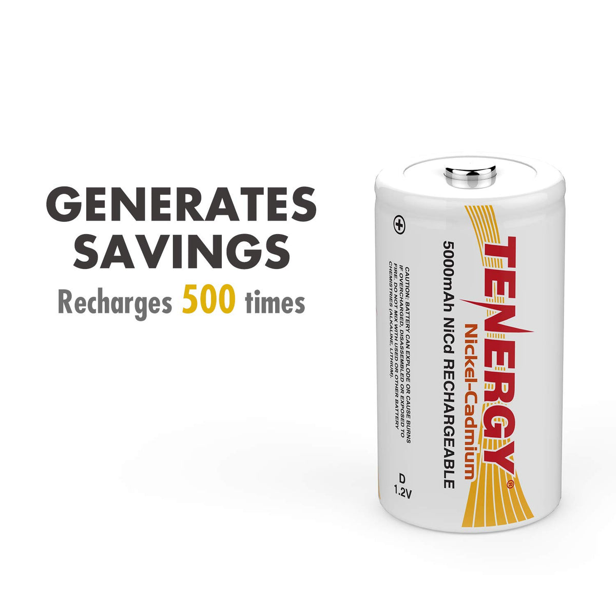 Rechargeable NiCd D Batteries and LCD Smart Charger Y6258