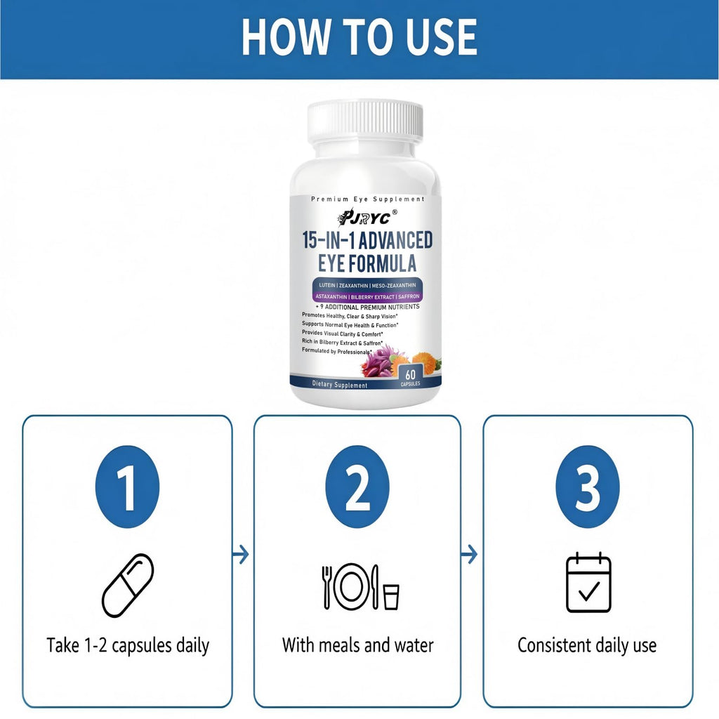 15 in 1 Eye Formula with Lutein 120 Capsules C171