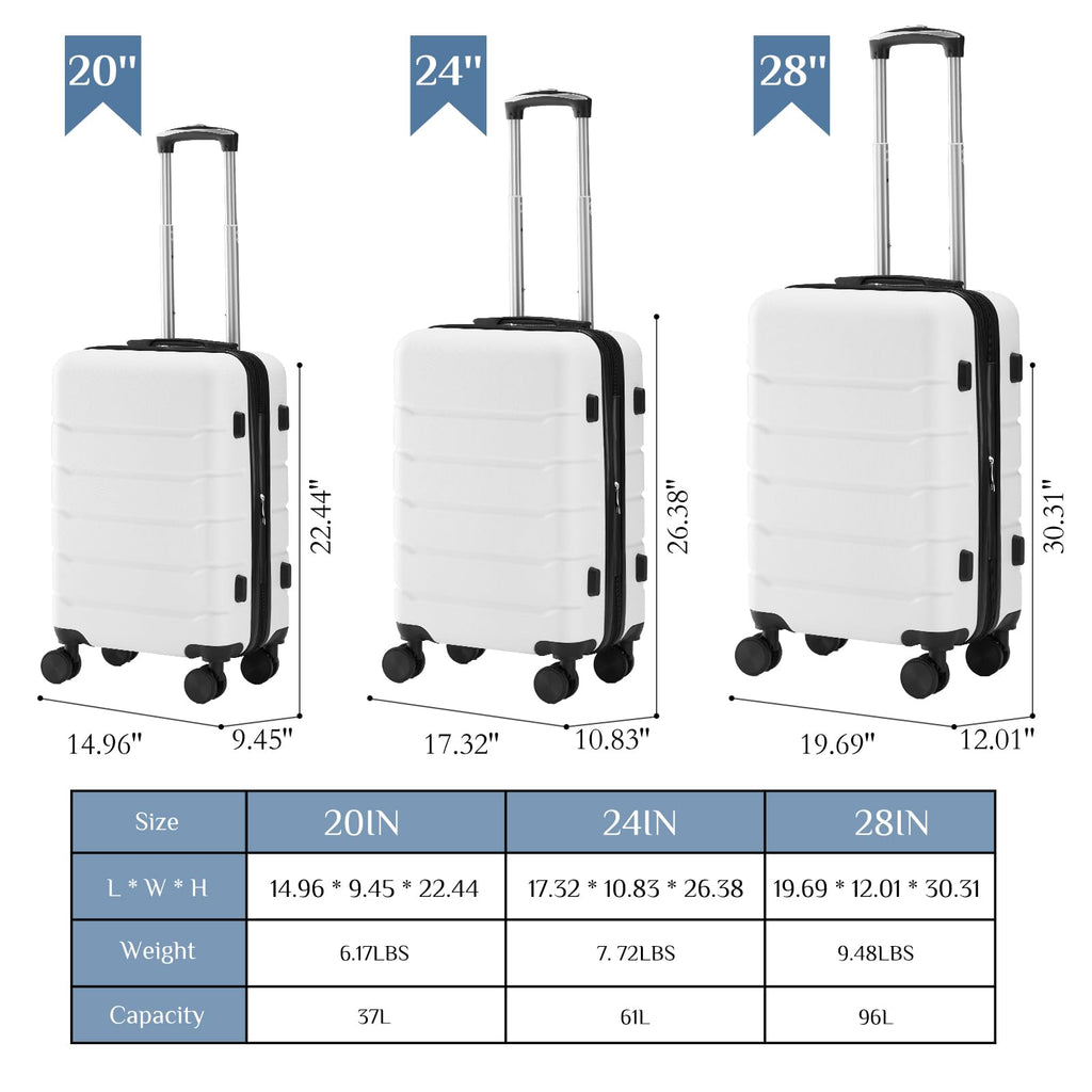 20 Inch Carry On Luggage with Spinner Wheels E819845