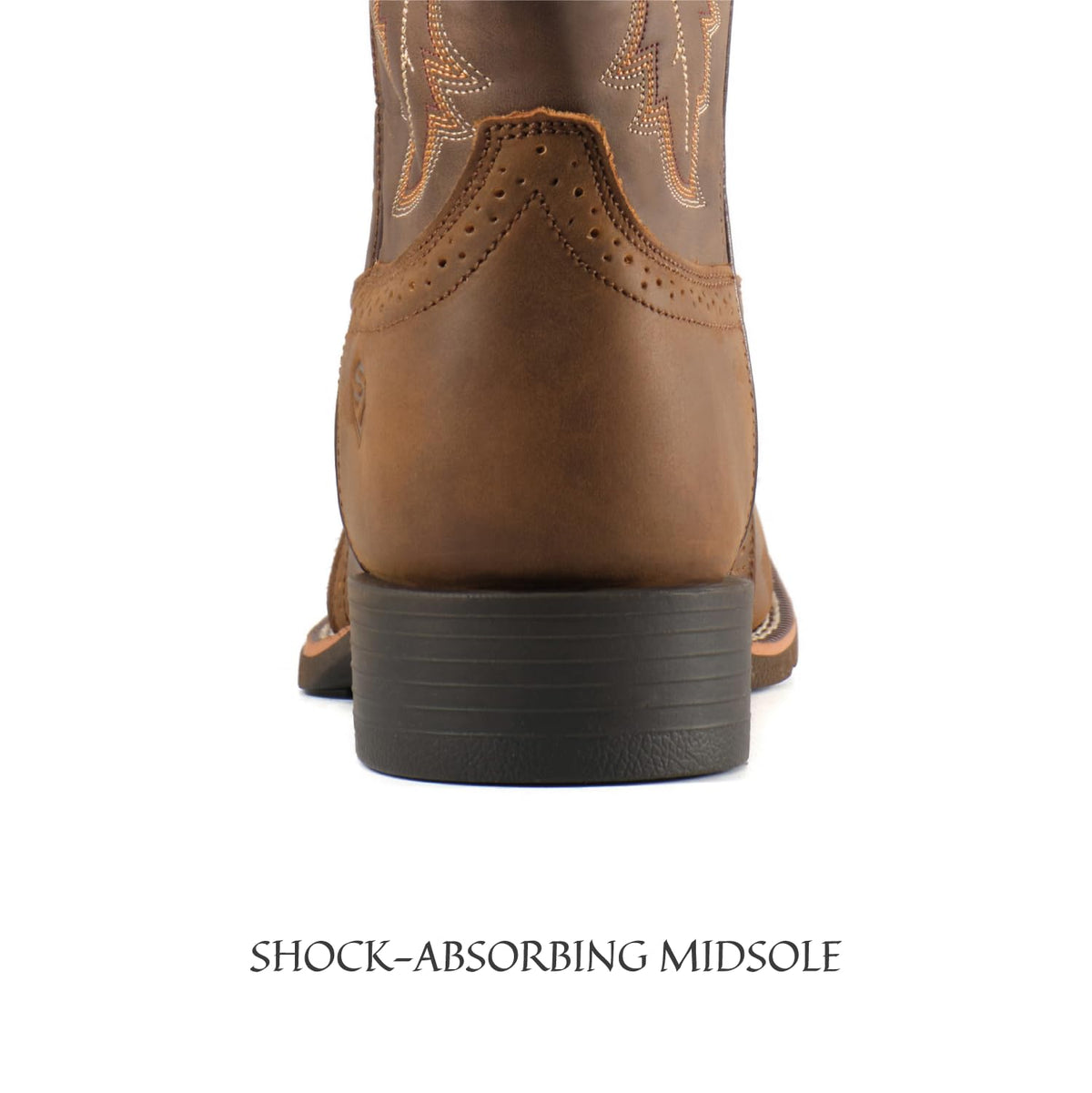 Western Cowboy Boots Square Toe with Embroidery P180