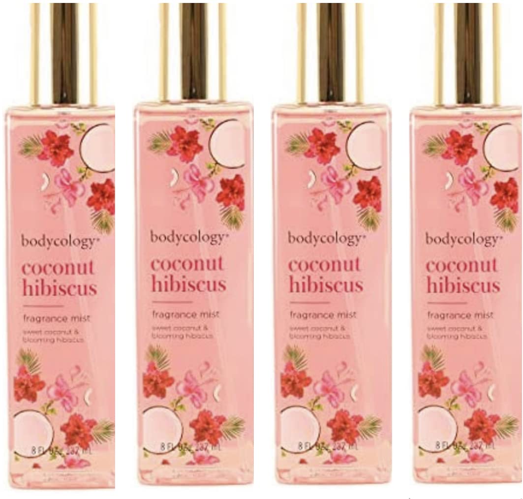 Coconut Hibiscus Fragrance Mist 8 Ounce Pack of 4 R691