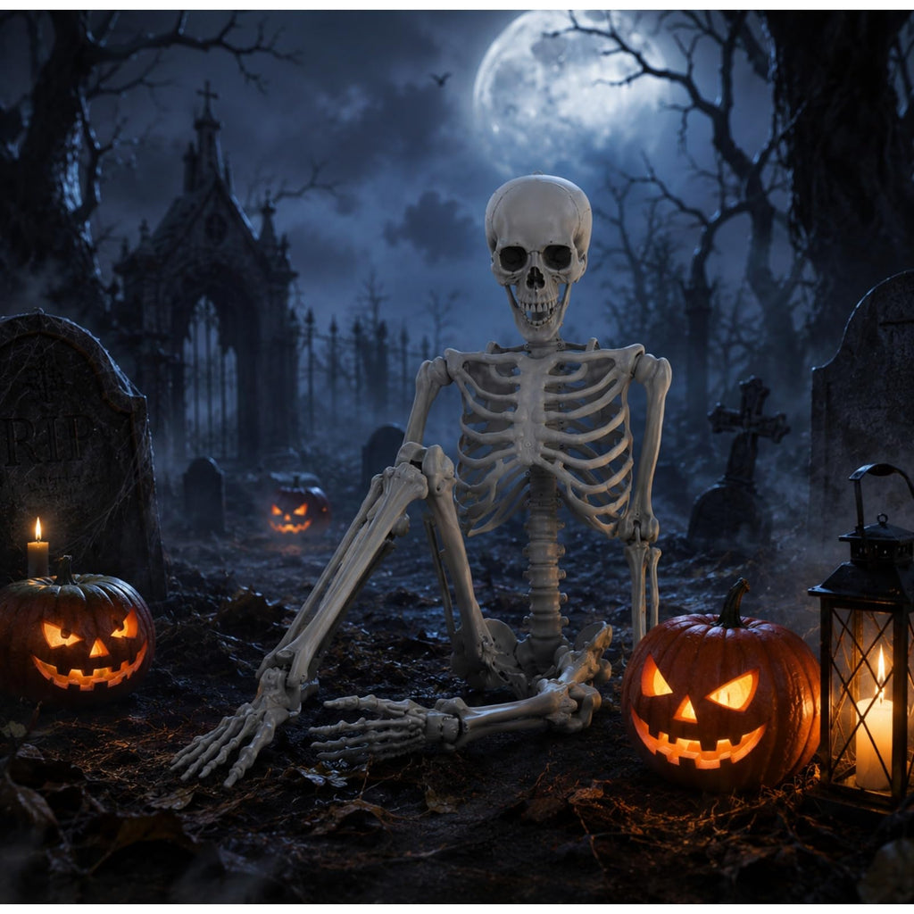 5.4 ft Full Body Plastic Skeleton Prop Y822