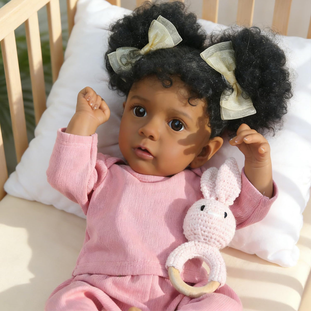 20 Inch Realistic Newborn Baby Doll in Pink Outfit P149641