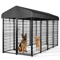 8'x6'x4' Outdoor Dog Kennel with Roof Y2369
