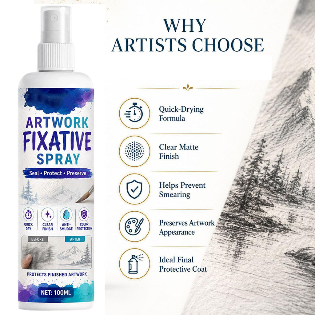 Quick-Dry Smudge-Proof Clear Matte Fixative Spray (7PCS) H165389