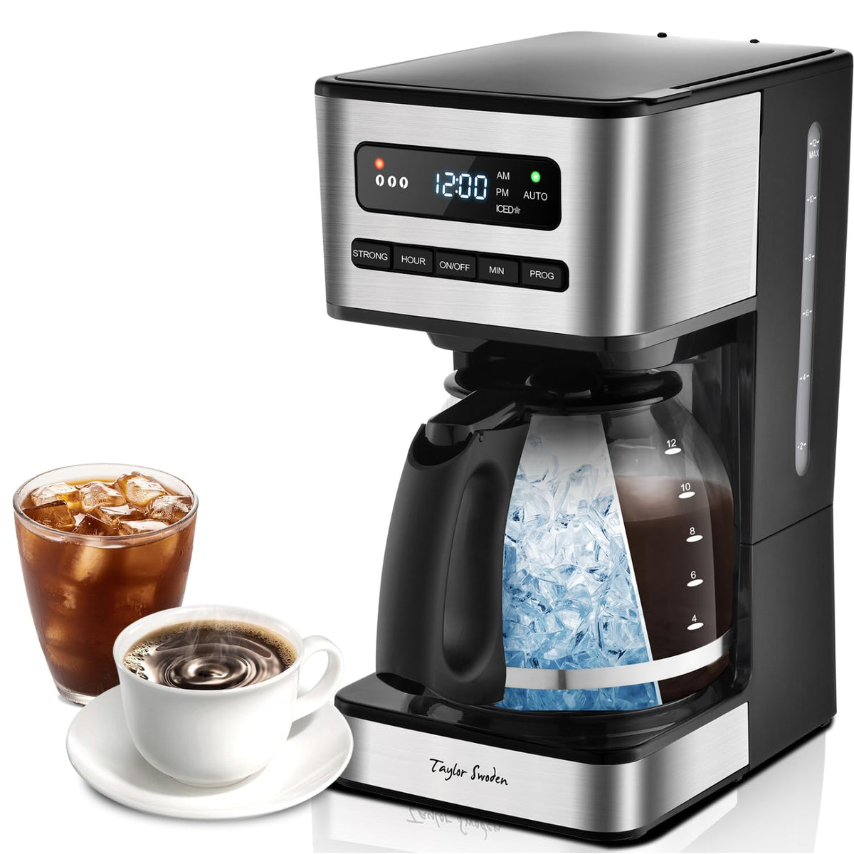 Programmable 12 Cup Drip Coffee Maker V67136