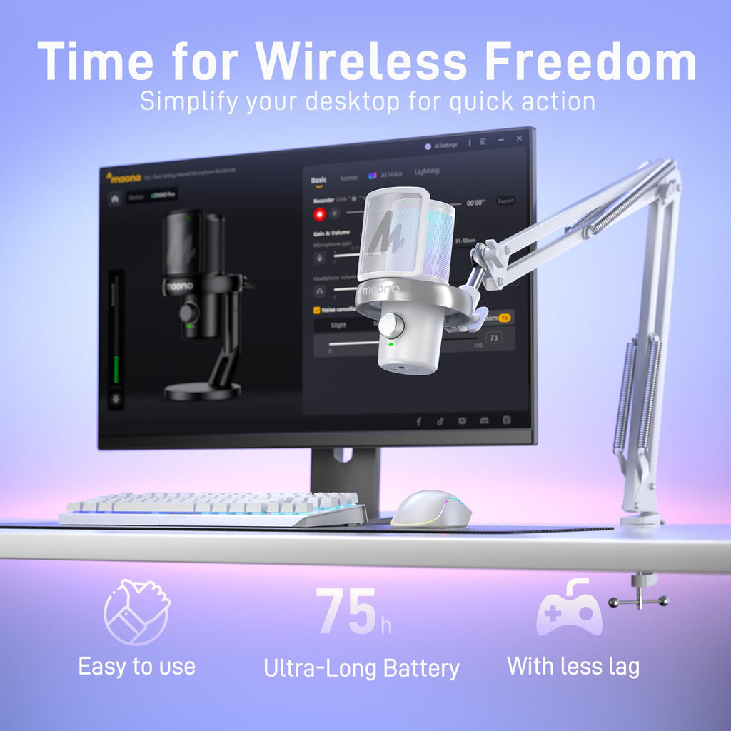 Wireless Condenser Microphone with Boom Arm G82658