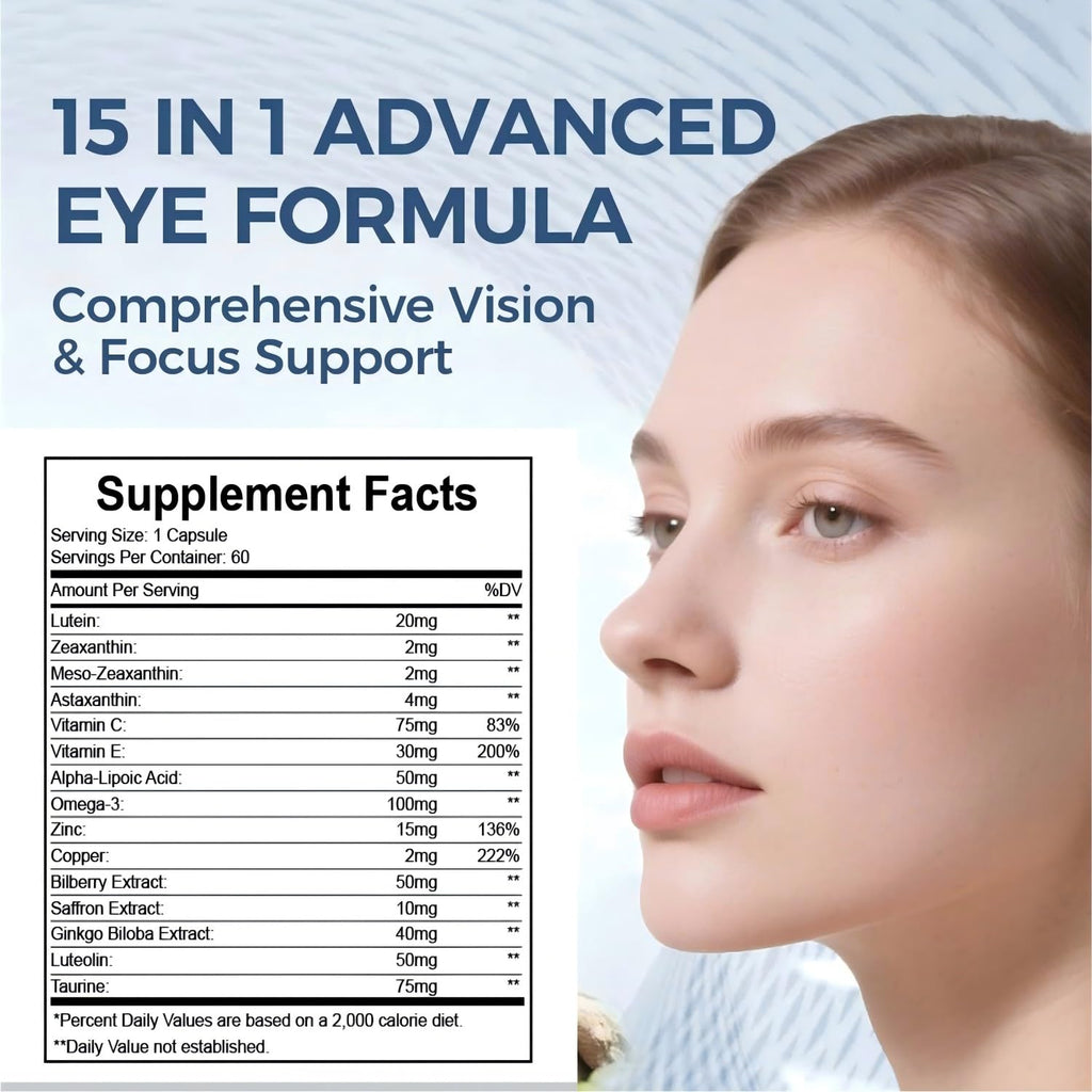 15 in 1 Eye Formula with Lutein 120 Capsules C171