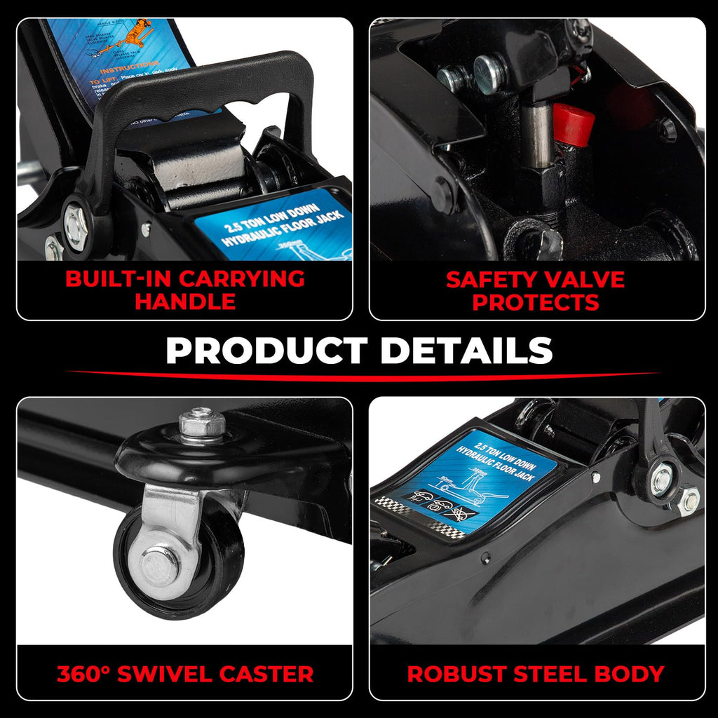 Heavy Duty Steel Hydraulic Floor Jack Q4292