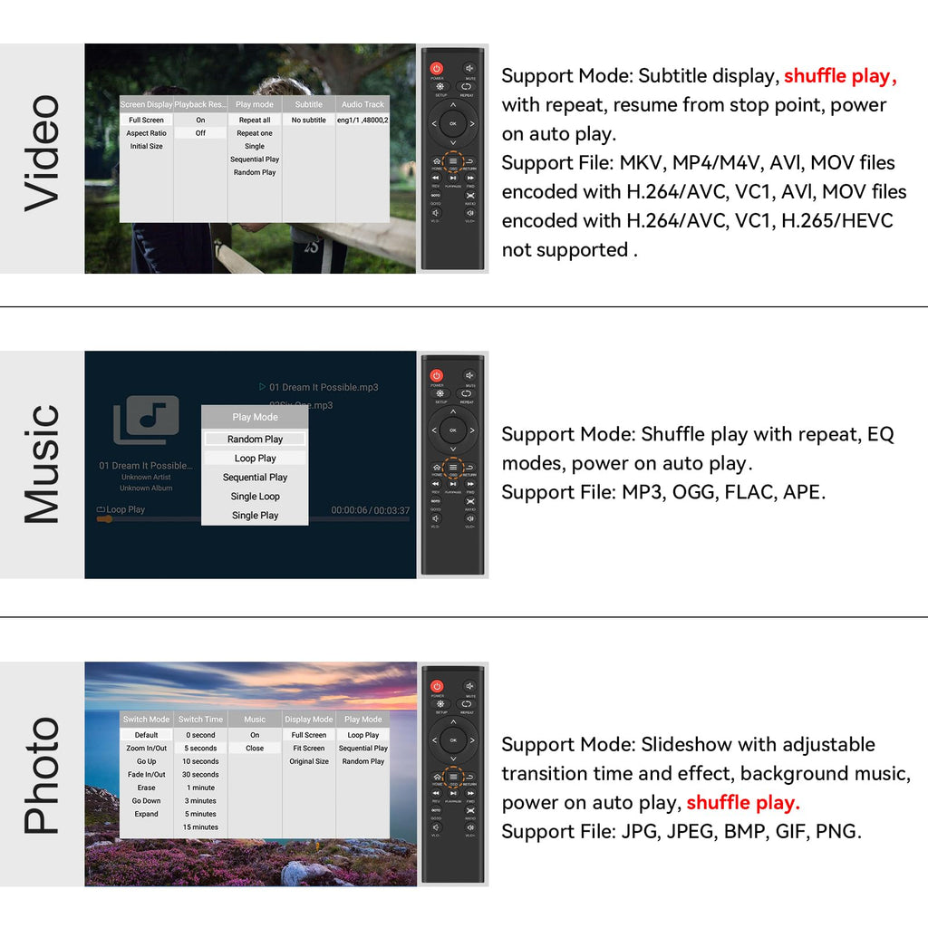 Mini 1080p HDMI Media Player U733853