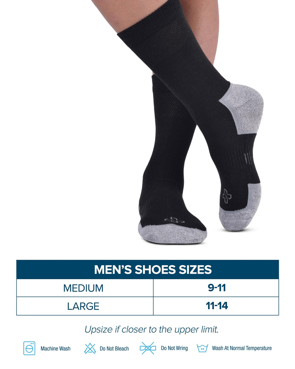 Non Binding Stretch Top Diabetic Socks 6 Pairs J8711