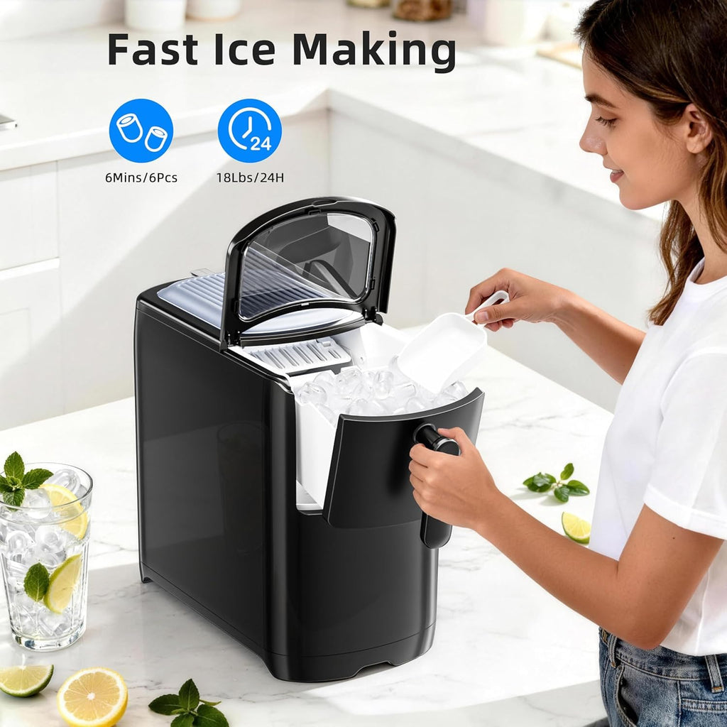 Black Countertop Ice Maker Machine Z9505