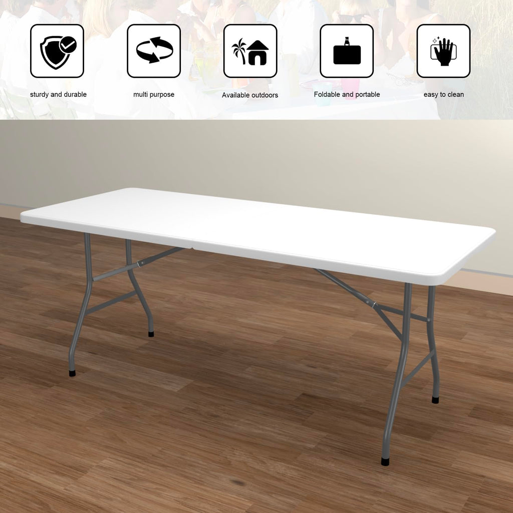 White Folding Table Y6036