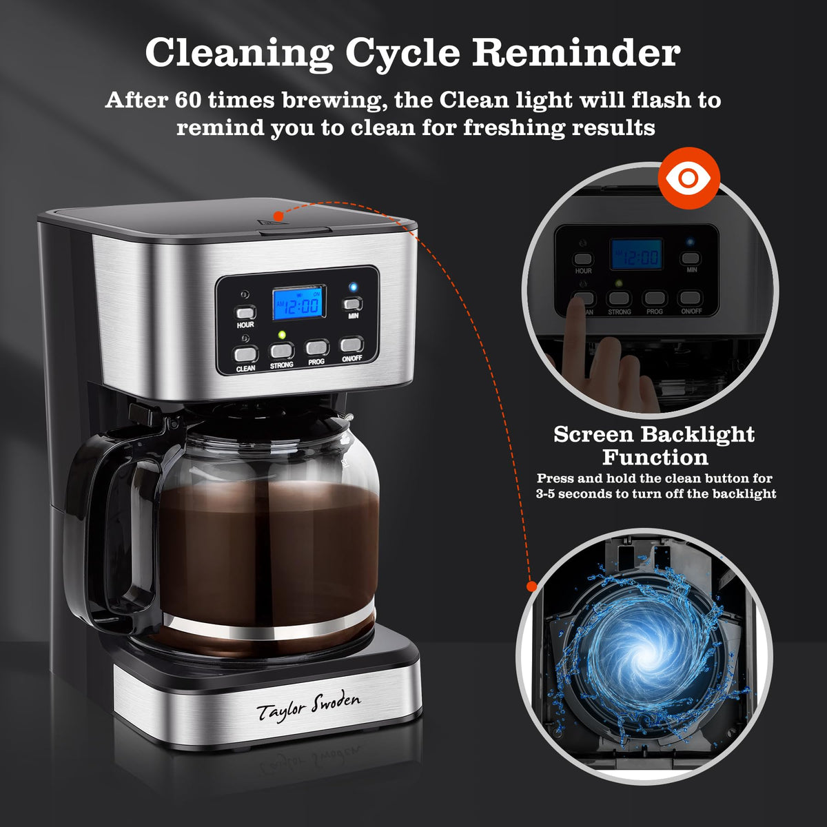 Programmable 12 Cup Drip Coffee Maker V67136