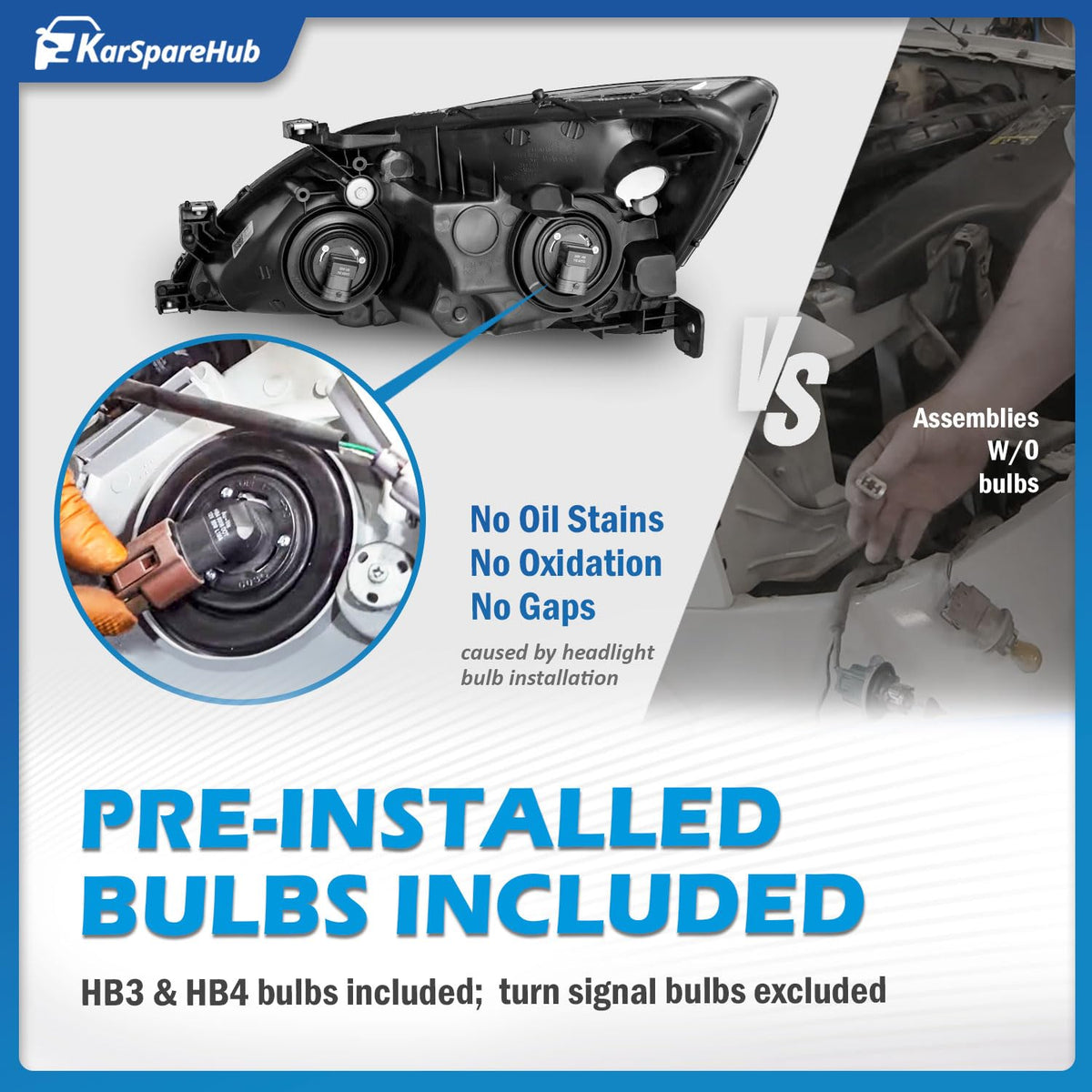 Headlights Assembly with Bulbs K63486