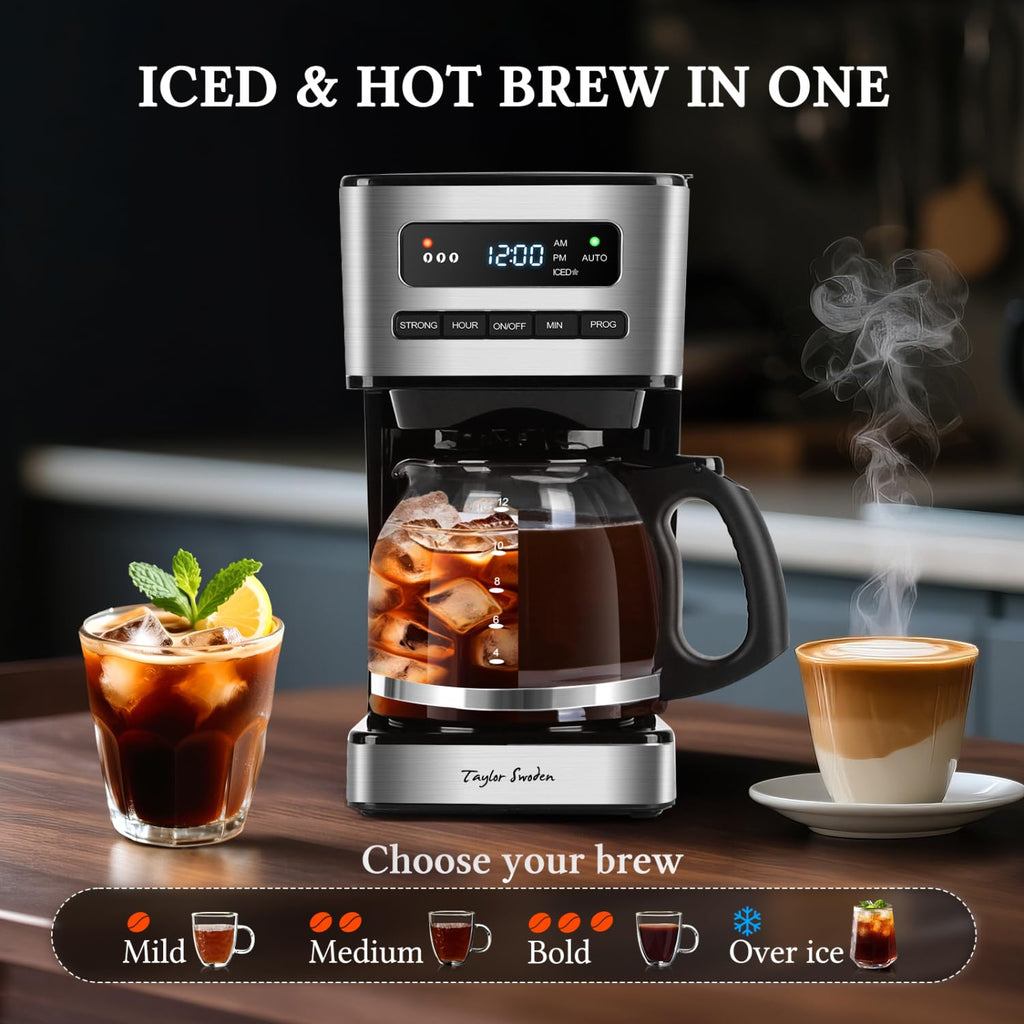 Programmable 12 Cup Drip Coffee Maker V67136